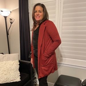 Philosophy Red/Black Horsetooth Jacket Size S/P